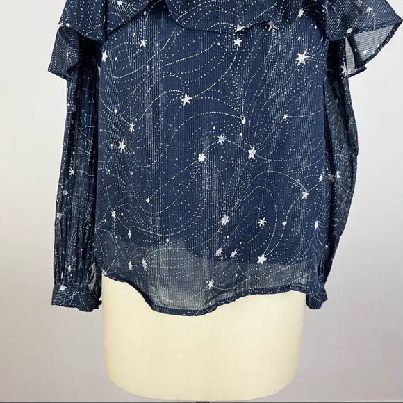 Anthropologie Floreat Starlit Cold Shoulder Blouse - Picture 5 of 8